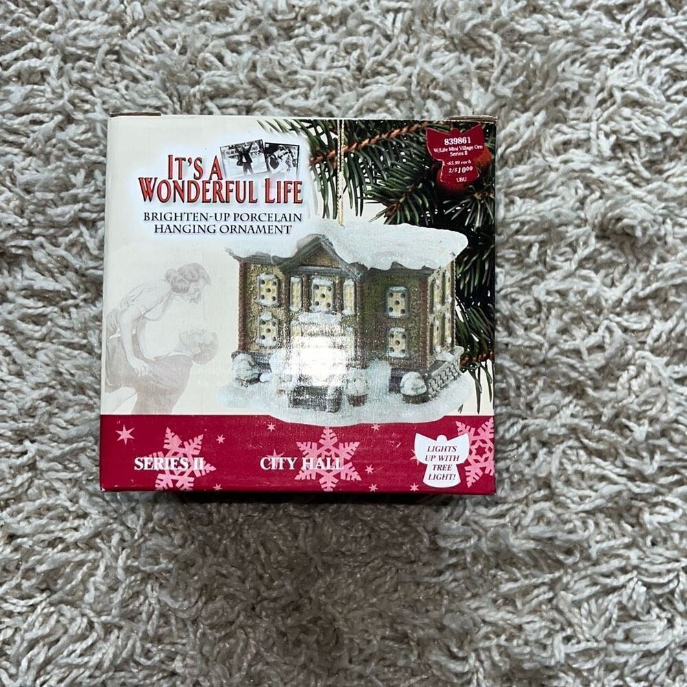 Enesco It's a Wonderful Life City Hall Series II Christmas Ornament 113364